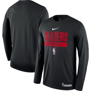 NWT men's medium Portland Trail Blazers Nike Practice Legend dri-fit LS shirt